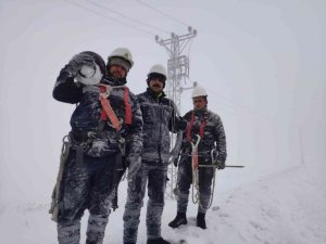 VEDAŞ ekiplerinin zorlu mücadelesi