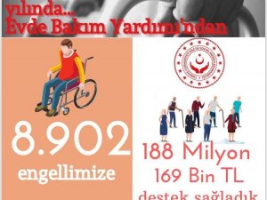 Engellilere 188 milyon 169 bin TL evde bakım ödemesi yapıldı