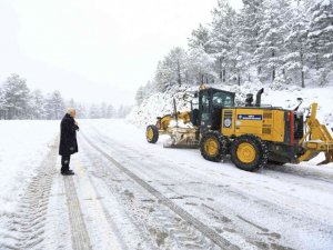 Büyükşehir’den yoğun kar mesaisi