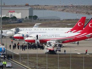 Cumhurbaşkanı Erdoğan, Ordu-Giresun Havalimanı’na iniş yaptı