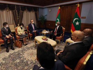 Bakan Çavuşoğlu, Maldivler Cumhurbaşkanı Solih ile görüştü