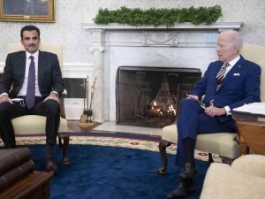 Biden, Beyaz Saray’da Katar Emiri Al Sani ile bir araya geldi
