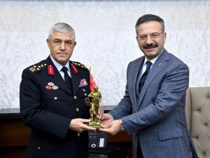 Jandarma Genel Komutanı Çetin, Aydın Valisi Aksoy ile görüştü