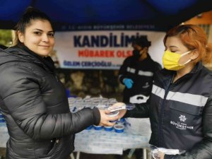 Büyükşehir’den Regaip Kandili’nde helva ikramı