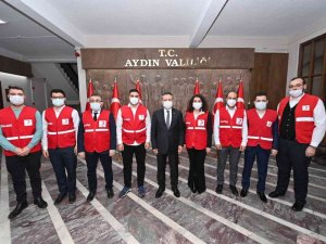 Türk Kızılay Aydın Şubesi yeni yönetimi Vali Aksoy ile görüştü