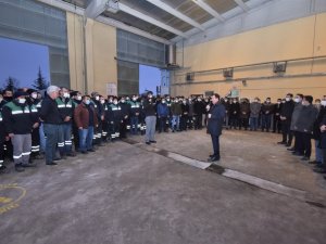 Başkan Hasan Kılca, belediye işçileriyle bir araya geldi