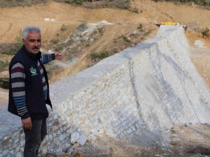 Mersinbelen, sulama göletine kavuşuyor