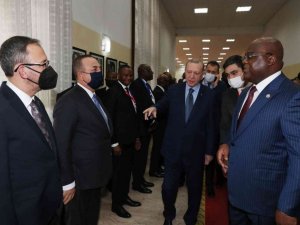 Cumhurbaşkanı Erdoğan, Kongo Demokratik Cumhuriyeti Cumhurbaşkanı Tshisekedi ile görüştü