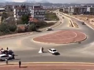 Gelin ve damadın etrafında drift atan sürücüye ’baş döndüren’ ceza