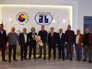 Aydın Vergi Dairesi Başkanı Şahin, Aydın Ticaret Borsası yönetimi ile görüştü