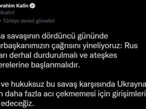 Cumhurbaşkanı Sözcüsü Kalın: “Rus saldırıları derhal durdurulmalı”