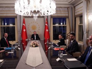 Türkiye Varlık Fonu A.Ş. Yönetim Kurulu, Cumhurbaşkanı Erdoğan’ın başkanlığında Vahdettin Köşkü’nde toplandı