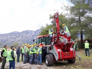 Köyceğiz’de havai hat operatörlüğü eğitimi