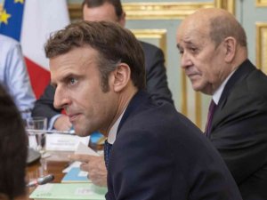 Fransa Cumhurbaşkanı Macron ile ABD Dışişleri Bakanı Blinken bir araya geldi