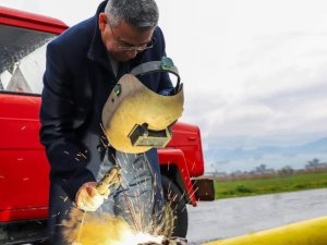 Başkan Güler, Doğalgaz Nakil Hattı bağlantısına start verdi