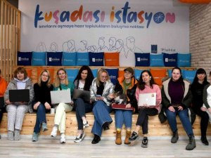 Kuşadası İstasyon Topluluk Merkezi, savaş mağduru Ukraynalı kadınlara umut oldu