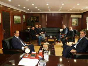 Demirtaş, Başkan Şahin ve beraberindeki iş insanlarını ağırladı