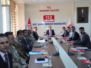 Hakkari’deki koordinasyon kurulu toplantısı