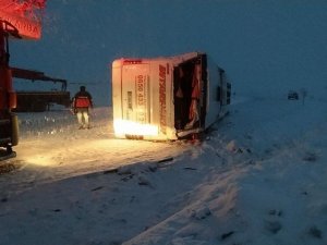 Sivas’ta otobüs kazası 40 yaralı