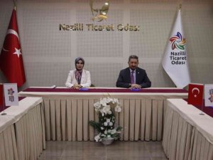 Karacasu Kaymakamı Yılmaz, NTO Başkanı Arslan’la görüştü