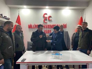 Kars’ta İYİ Parti’den istifa edenler MHP’ye katıldı