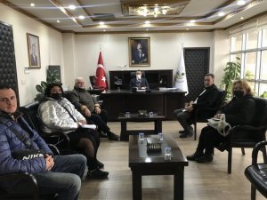 Burhaniye’de Kaymakam Memiş, yeni muhtar ve heyetini kabul etti