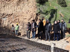 Başkan Özcan, 250 tonluk su deposunun temelini attı