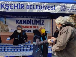 Aydın Büyükşehir Belediyesi’nden Berat Kandili’nde helva hayrı