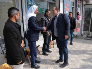 Başkan Ekinci esnafı ziyaret ederek sorunlarını dinledi