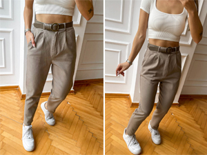 Yüksek Belli Pantolon Modelleri