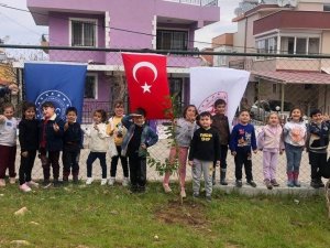 Minik eller, fidanları toprakla buluşturdu