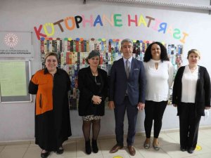 Marmaris Belediyesi Ahu Hetman Okulu’na kütüphane kazandırdı