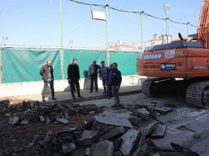 Belediye Başkanı  Tosun, belediyenin  çalışmalaını yerinde inceledi