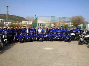 Sürüş eğitimi alan zabıta memuruna sertifikaları verildi