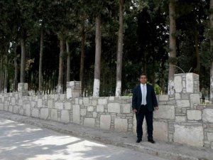 Güzelçamlı Mahallesi Mezarlığı’nda yenileme çalışmasında sona gelindi