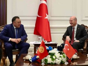 Bakan Soylu, Kırgız mevkidaşı Niyazbekov ile bir araya geldi