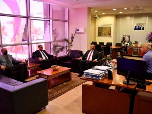 Kaymakam Güney, Başkan Tuncel ile görüştü