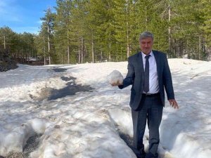 Başkan Ceylan, yayla yollarında incelemelerde bulundu