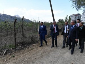 Vali Seymenoğlu, Eğirdir ilçesinde incelemelerde bulundu