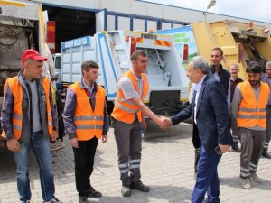 Başkan Akkaya işçilerle bir araya geldi