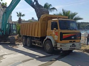 Dünyaca ünlü Altınkum Plajı’nda yoğun çalışma