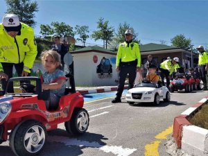 Miniklerin trafik eğitimi eğlenceye dönüştü