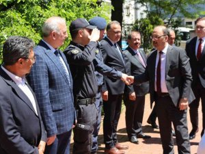 Mülkiye Başmüfettişliğine atanan Vali Güner’den veda ziyaretleri