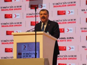 Sağlık Bakanı Fahrettin Koca, Türk Kızılay 103. Genel Kurulu’nda konuştu