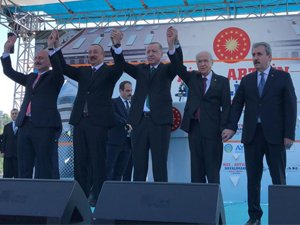 Cumhurbaşkanı Erdoğan: “Dün yaptık, bugünde yapacağız; Dün başardık, bugün de başaracağız”