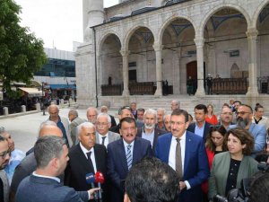 Başkan Gürkan, Yeni Cami’deki çalışmalarla ilgili değerlendirmede bulundu