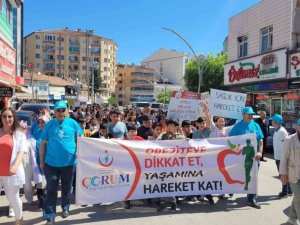 Sağlıklı yaşam için yürüdüler