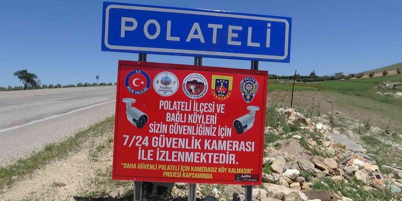 Polateli ilçesine bağlı köyler kameralar ile donatıldı