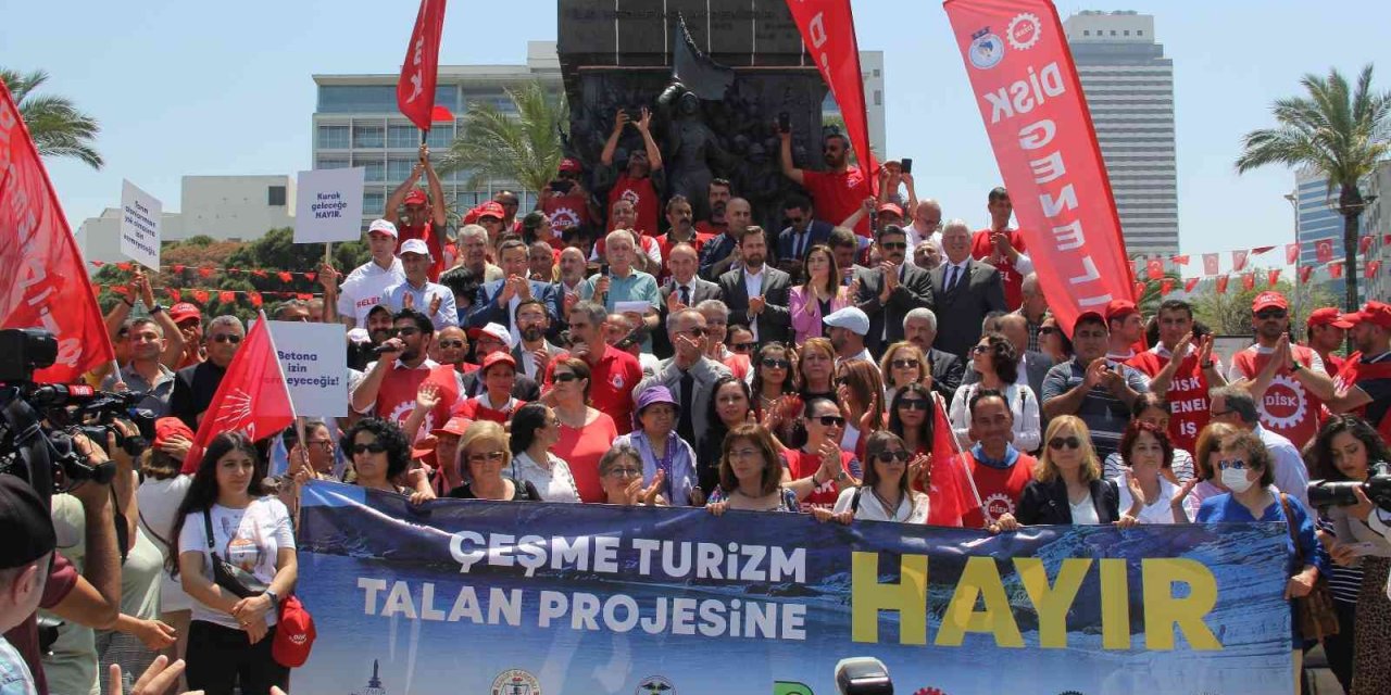 İzmir’de ’Çeşme Projesi’ne karşı miting
