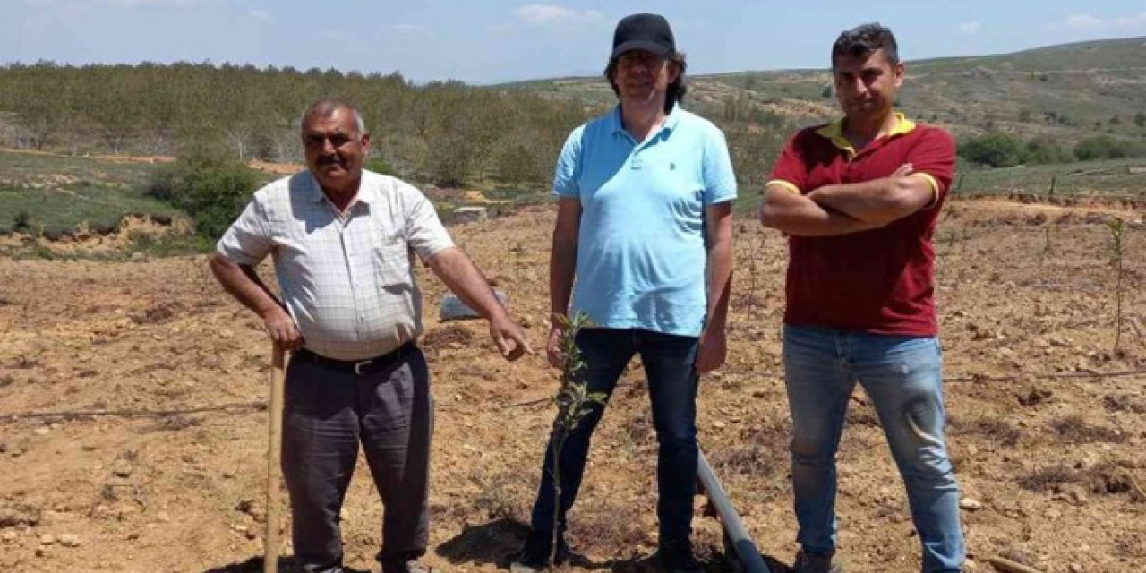 Nazilli’de siyah elma ve mor aronya fidanları toprakla buluştu